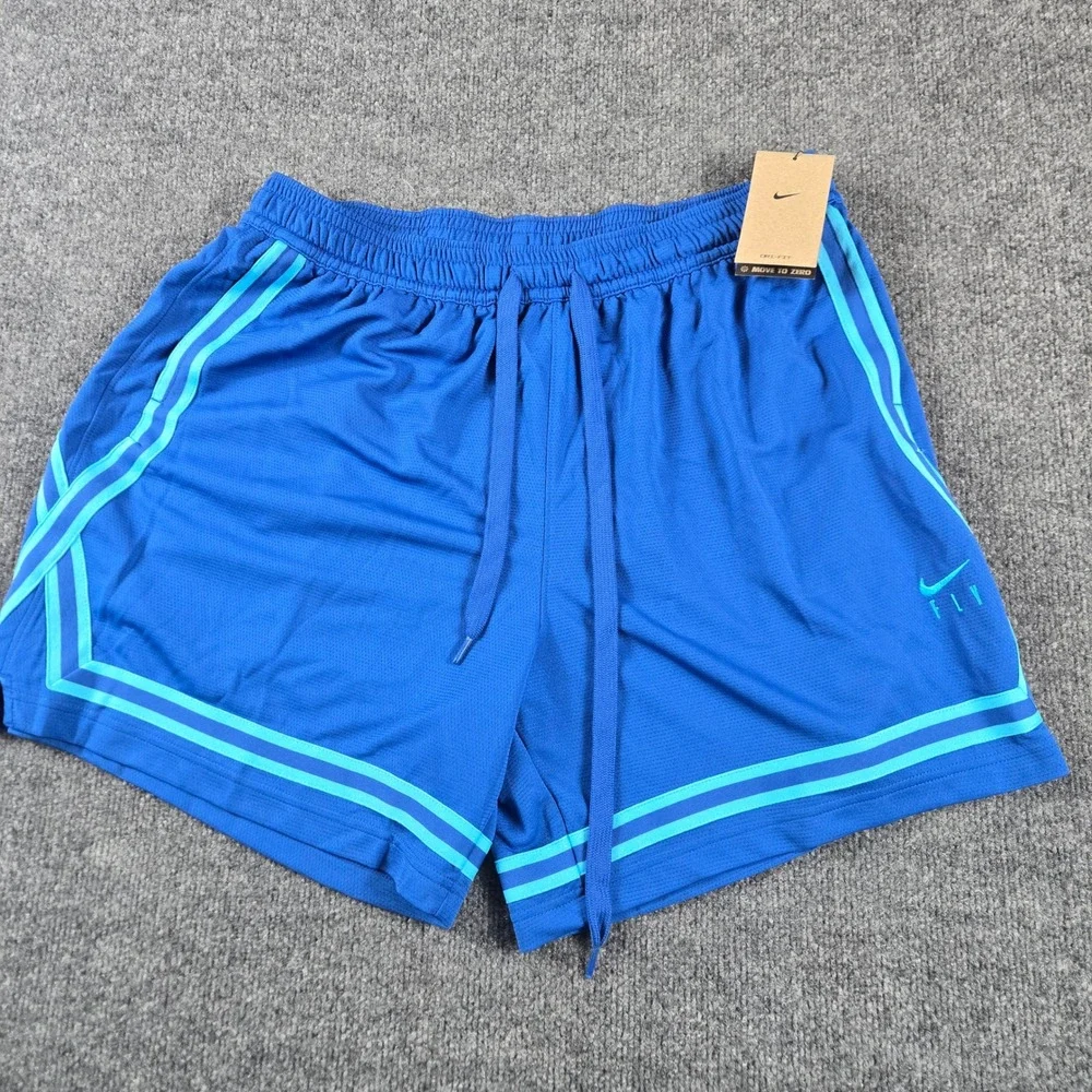 Nike Fly Crossover Basketball Shorts Womens XL Blue New Dri-FIT